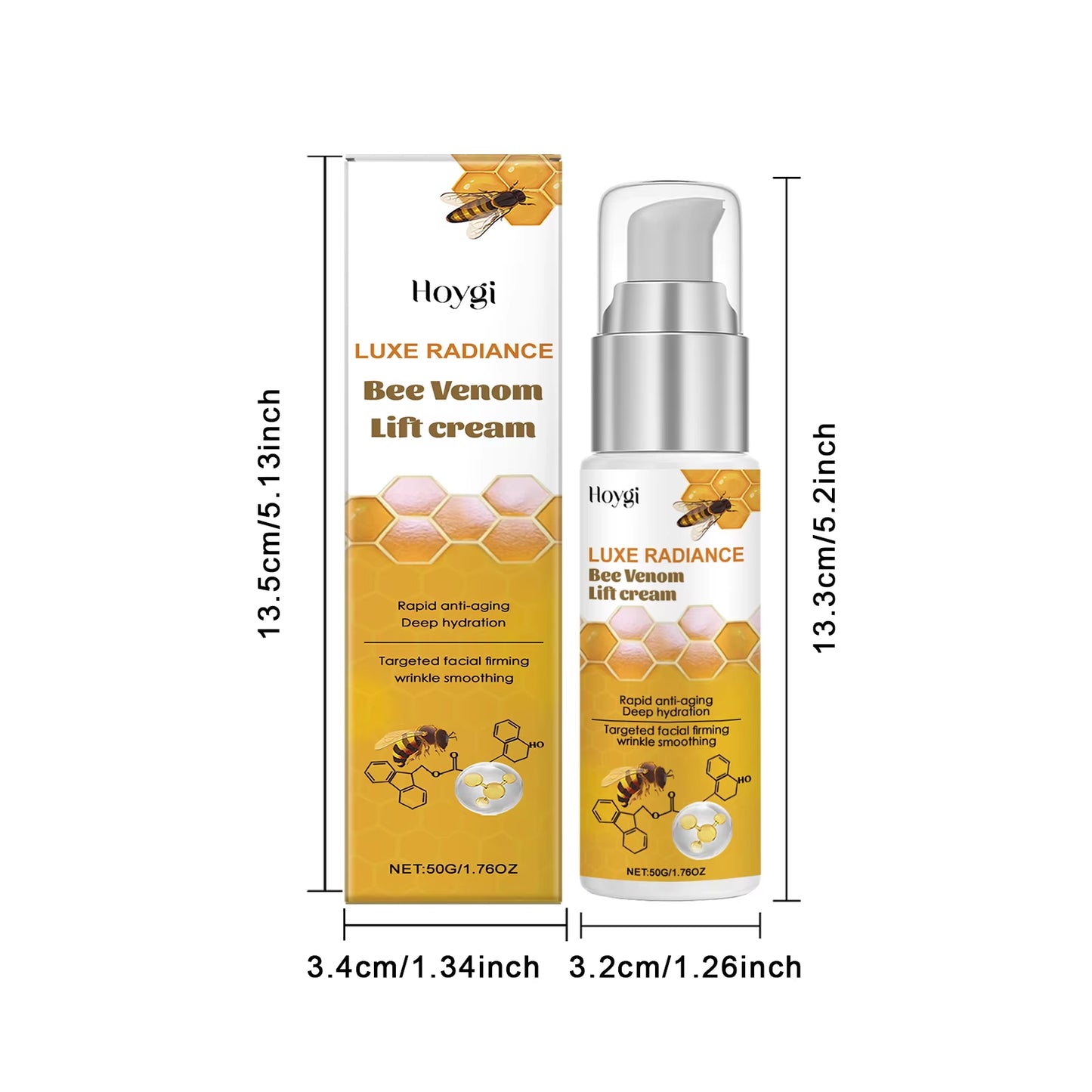 Bee Venom Cream for Face Remove Wrinkles Lifting Firming Improve Skin Sagging Tightening Nourishing Repair Facial Skin Care 50Ml