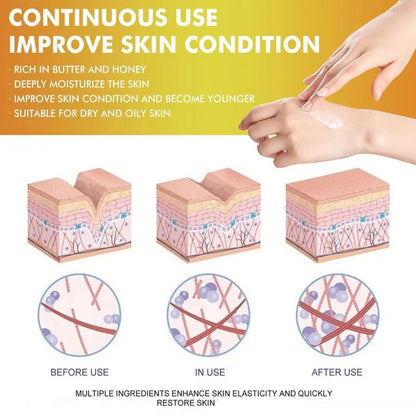 120g Whipped Beef Tallow And Honey Balm Beef Tallow Face Moisturizer Face & Body Skin Care Grass Fed Grass Finished Face Cream eprolo