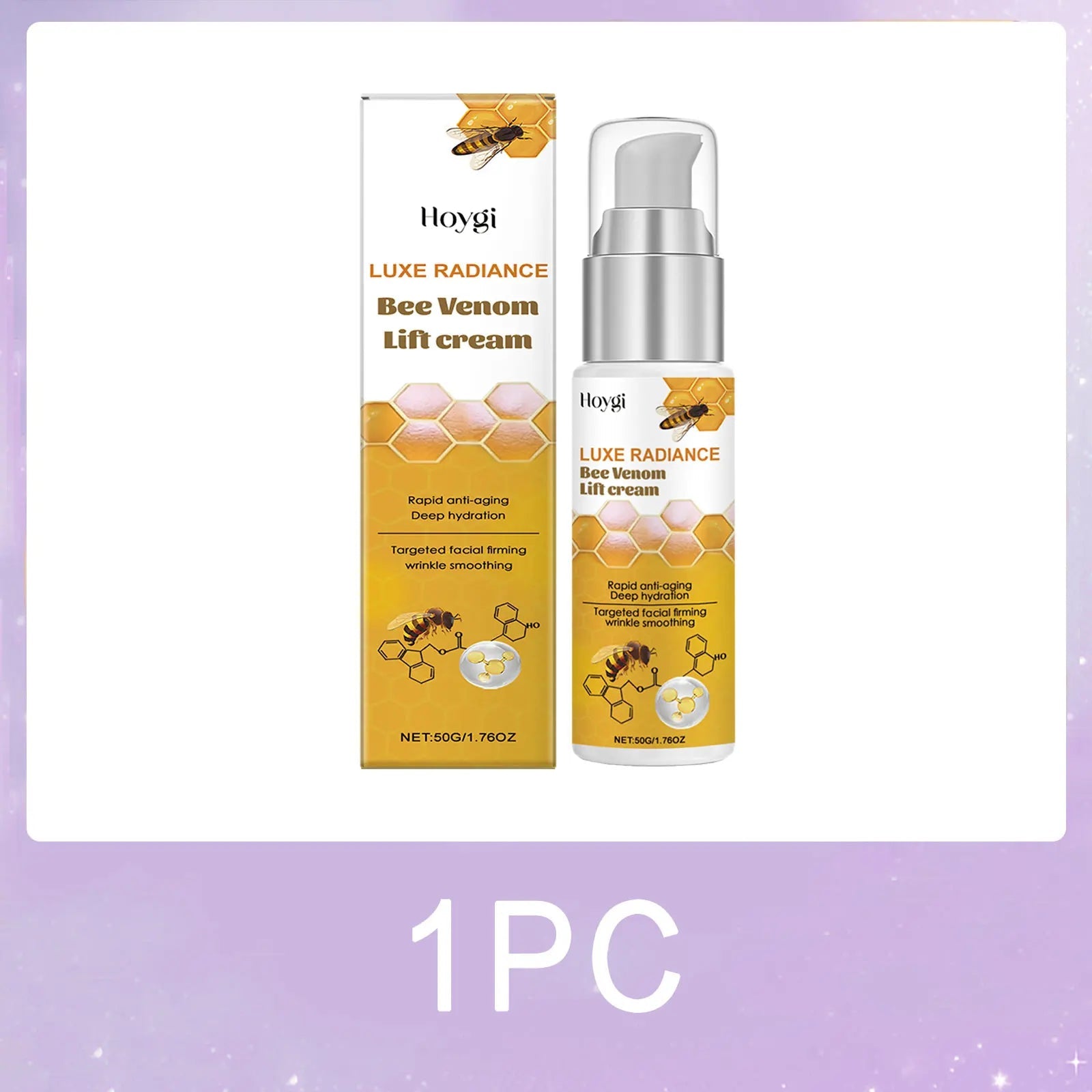 Natural Bee Venom Face Cream Wrinkle Fine Lines Remover Firming Moisturizing Lifting Anti-Aging Hyaluronic Acid Face Moisturiser eprolo