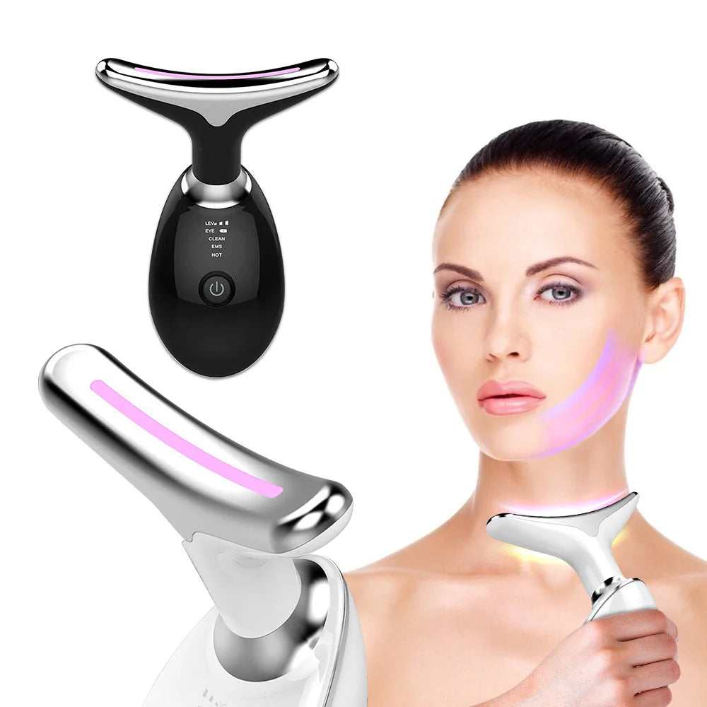 Face Neck Lift Beauty Device EMS Facial Massager LED Light Therapy Double Chin Remover Skin Rejuvenation Tightening Anti Wrinkle eprolo