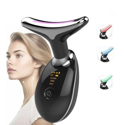 3 Colors/7 Colors Face Neck Massager Facial Lift Three Light Modes Electric Skin Tightening Device LED Beauty Instrument eprolo