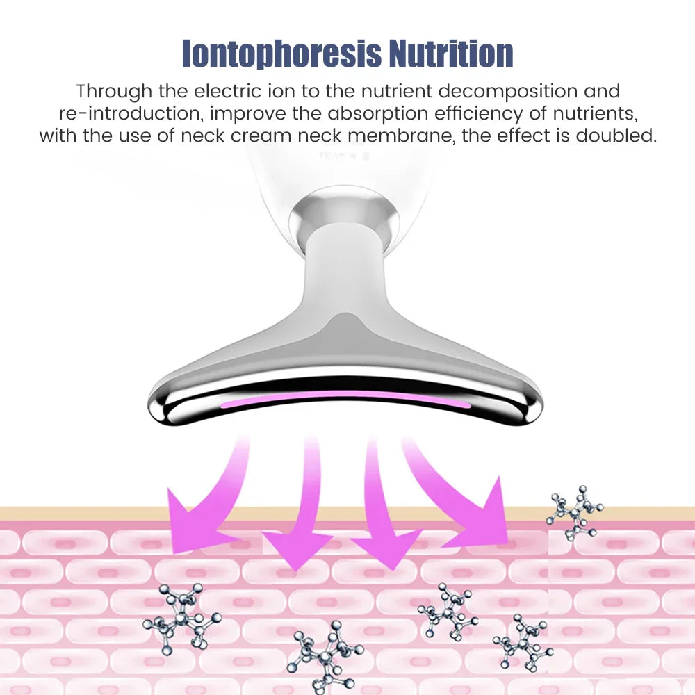 Face Neck Lift Beauty Device EMS Facial Massager LED Light Therapy Double Chin Remover Skin Rejuvenation Tightening Anti Wrinkle eprolo