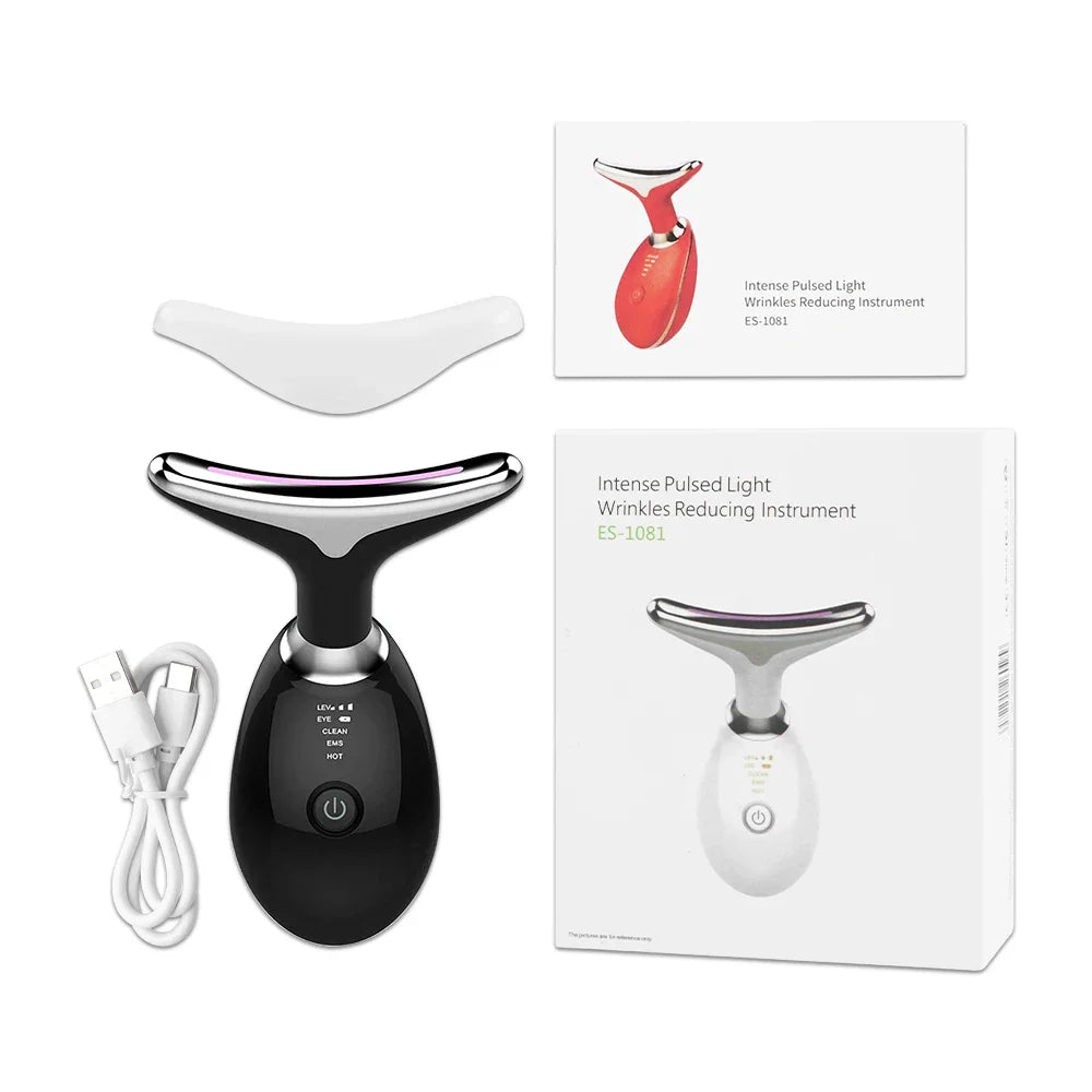 Face Neck Lift Beauty Device EMS Facial Massager LED Light Therapy Double Chin Remover Skin Rejuvenation Tightening Anti Wrinkle eprolo