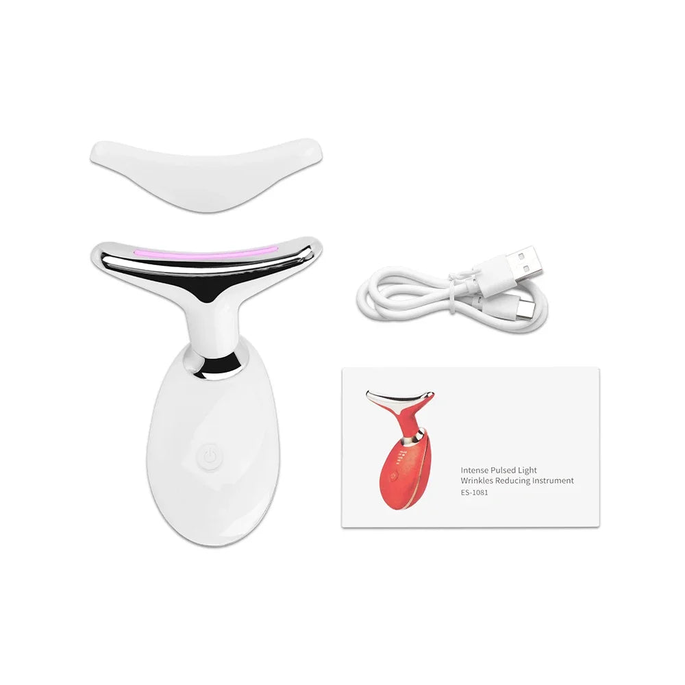 Face Neck Lift Beauty Device EMS Facial Massager LED Light Therapy Double Chin Remover Skin Rejuvenation Tightening Anti Wrinkle eprolo