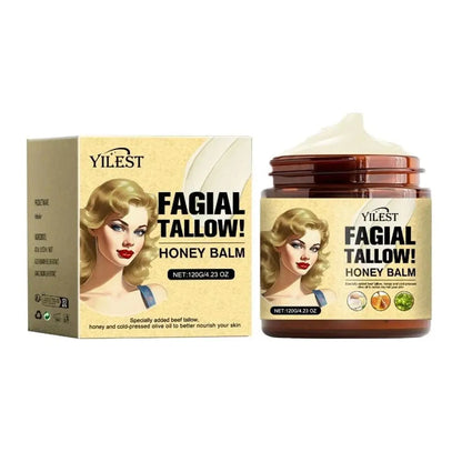 120g Whipped Beef Tallow And Honey Balm Beef Tallow Face Moisturizer Face & Body Skin Care Grass Fed Grass Finished Face Cream eprolo